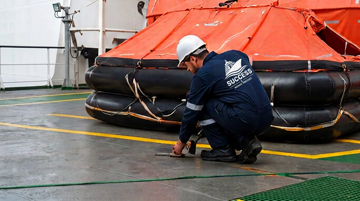 Liferaft inspection